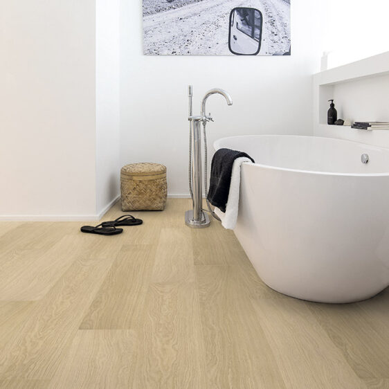 Ламінована підлога Quick-Step Impressive IM3105 Дуб лакований білий