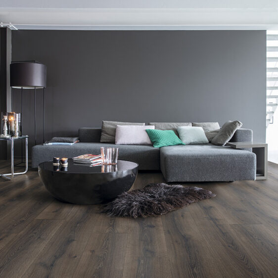 Ламінована підлога Quick-Step MAJESTIC MJ3553 Дуб пустеля темно-коричневий шліфований