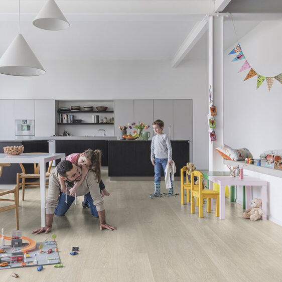 Ламінована підлога Quick-Step MAJESTIC MJ3554 Дуб долина світло-бежевий