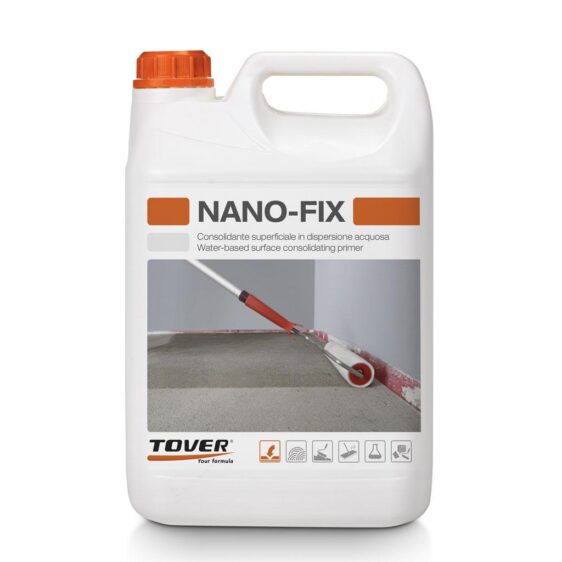 Грунтовка на водній основі TOVER NANO-FIX – 5 літрів