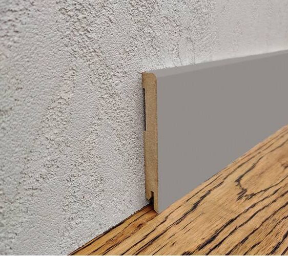 Плінтус MDF RAL колір (під індивідуальне фарбування) 100х12х2000 мм. MDF-R100