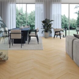 Next Step Herringbone Cream Oak HB 127.9 x 639.5 x 5 фото