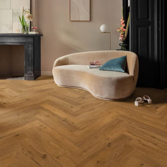 Вінілова підлога Floorlfy Herringbone Planks Glue- lkura (2,25 м2)