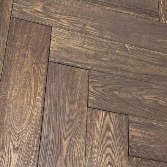 Паркетна дошка 3.0 Plus Arbofari DEEP BRUSH Herringbone Earth Lively (B) 150
